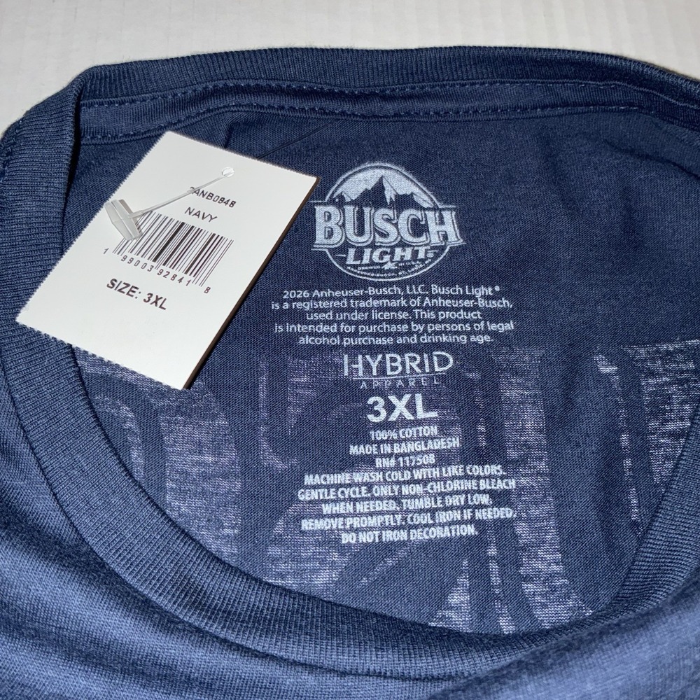 Busch Light Men's 3X Tee T-Shirt With Matching Socks! - Picture 3 of 8